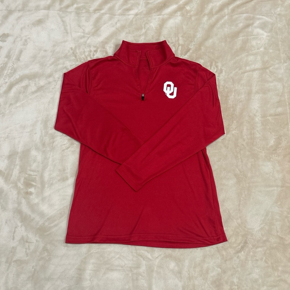 Red OU Quarterzip